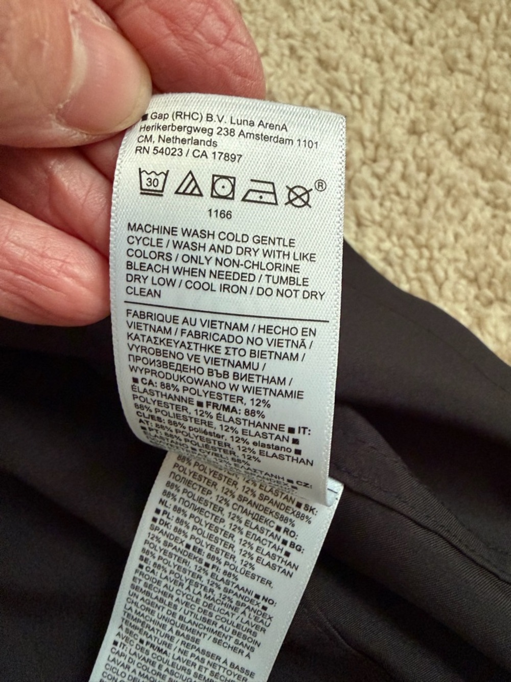 Athleta Cropped Stretch Tech Top Women's Size XS Black Button Down Long Sleeves - Picture 9 of 11